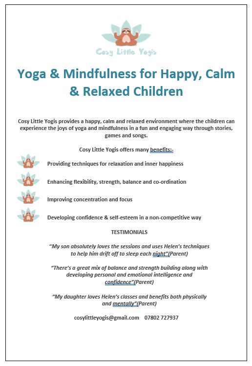 Yoga Newsletter 